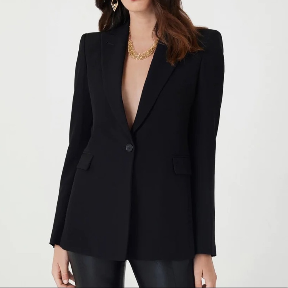 Bcbgmaxazria Structured Tailored Jacket Black - image 1